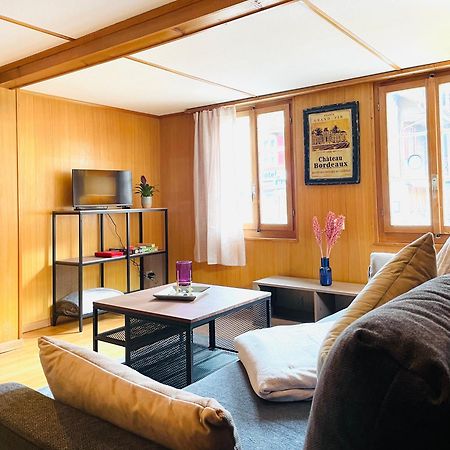 Lovely & Great Equipped Wooden Alp Chalet Flat Kandersteg Luaran gambar
