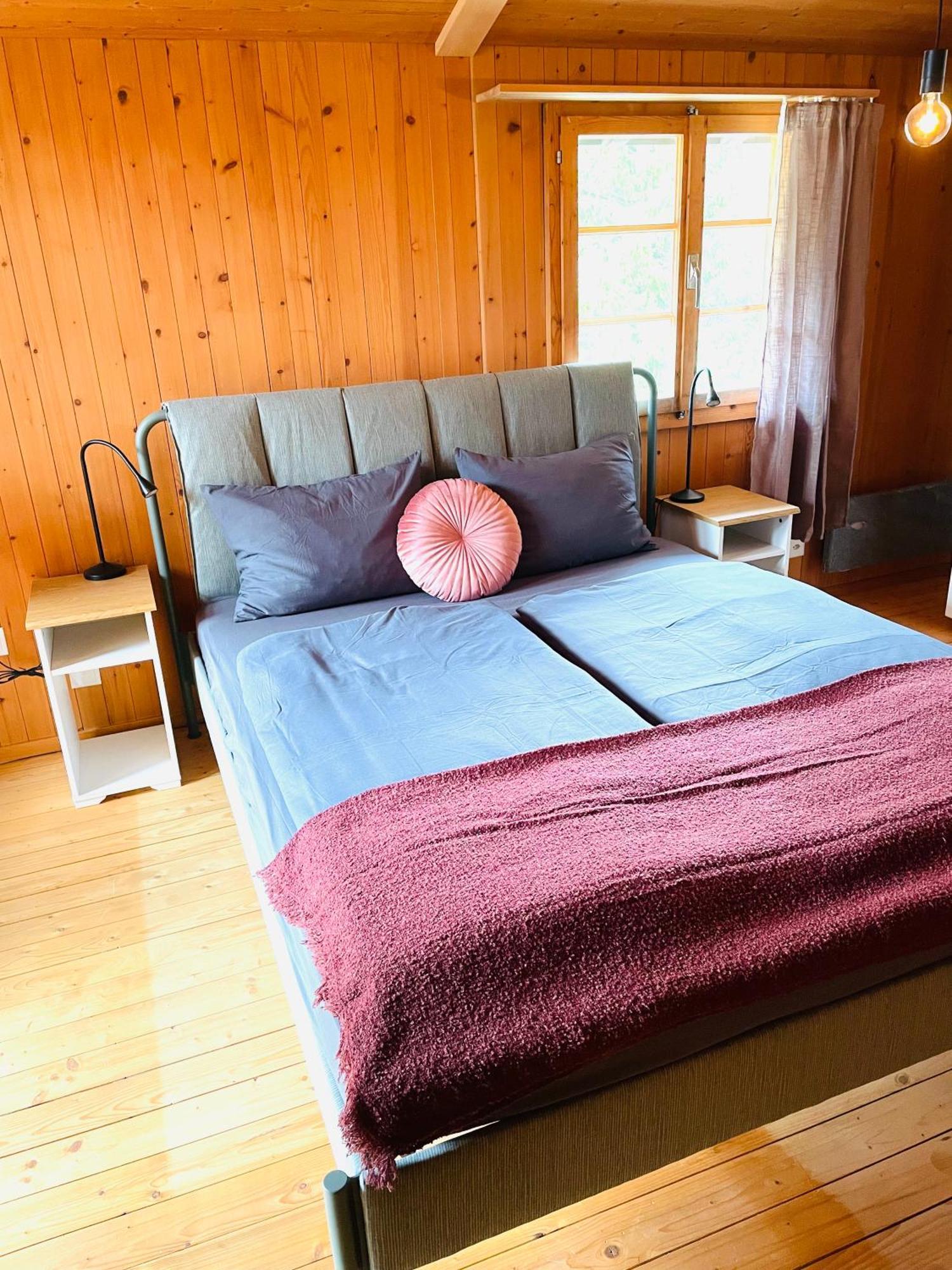 Lovely & Great Equipped Wooden Alp Chalet Flat Kandersteg Luaran gambar